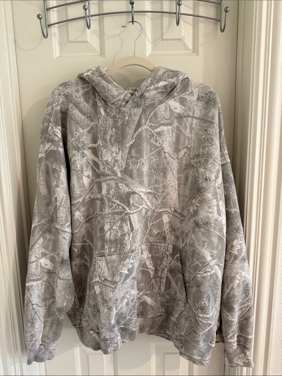 Abercrombie & Fitch Jackets & Blazers - Abercrombie & Fitch Gray Camouflage Hoodie